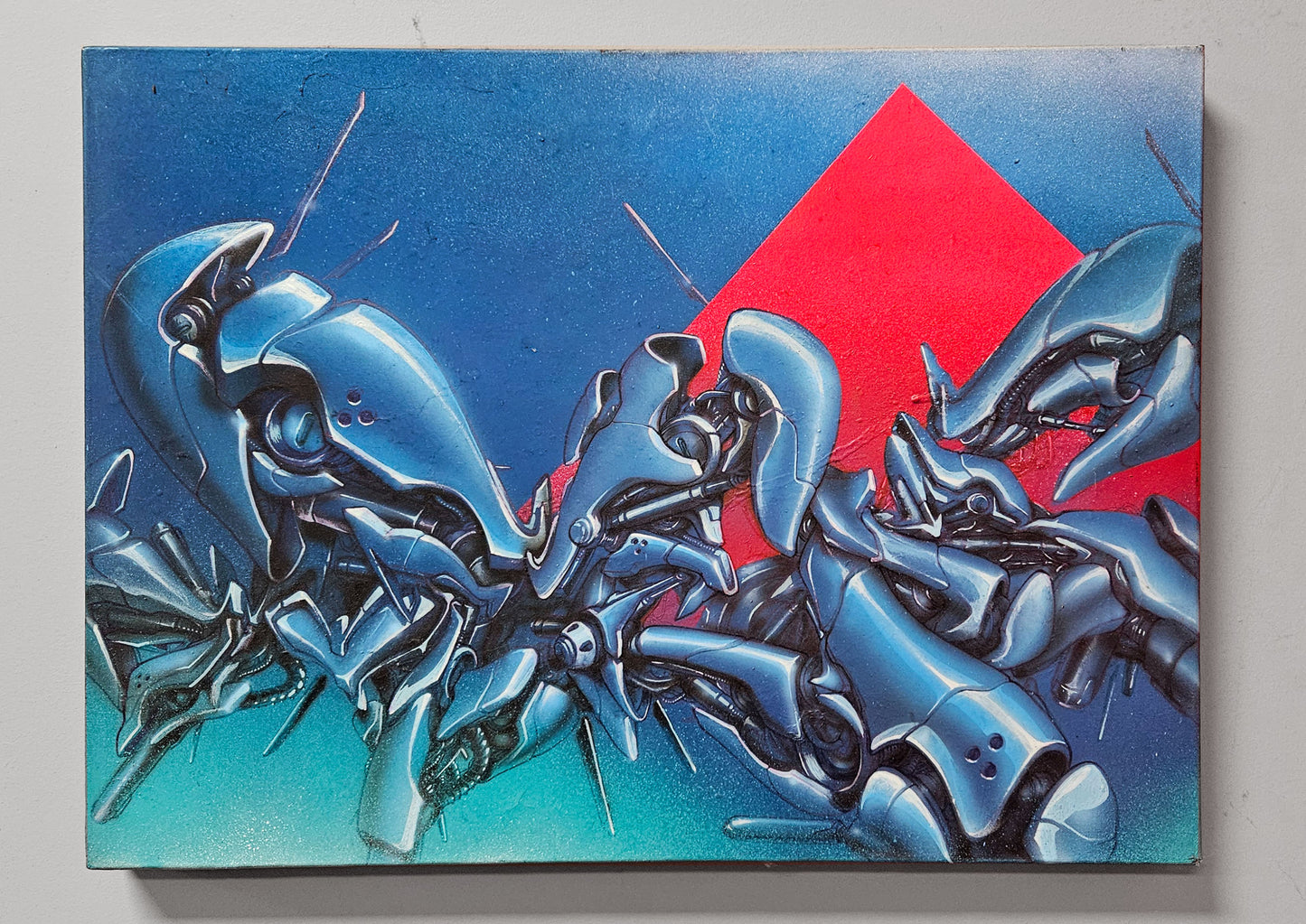 Red Pyramid Canvas